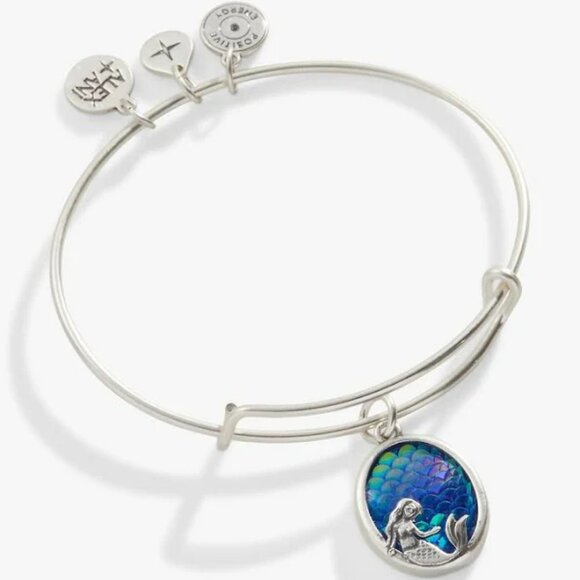 NEW! ALEX + ANI IRIDESCENT MERMAID CHARM BRACELET - Picture 1 of 3